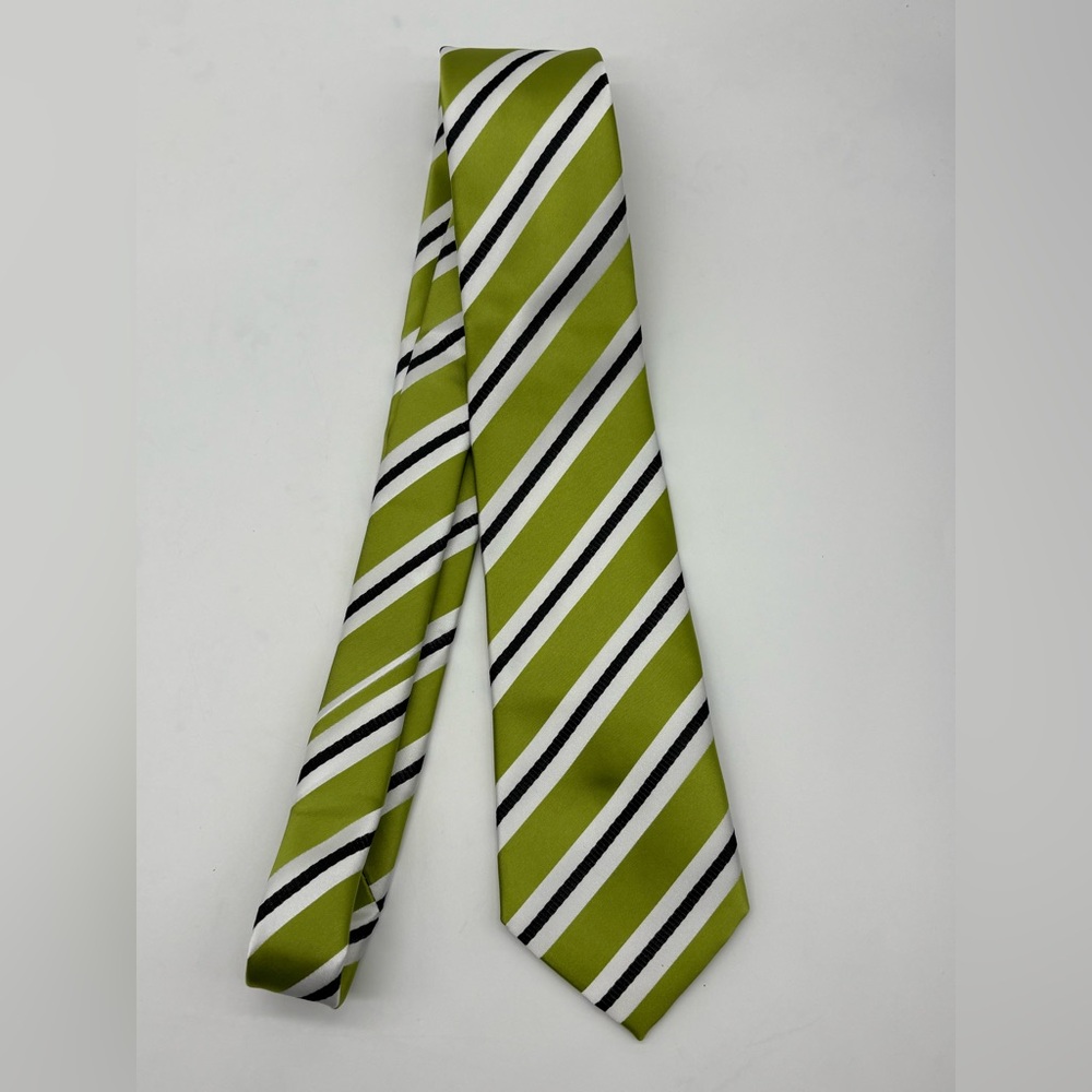 Green Striped Men's Tie